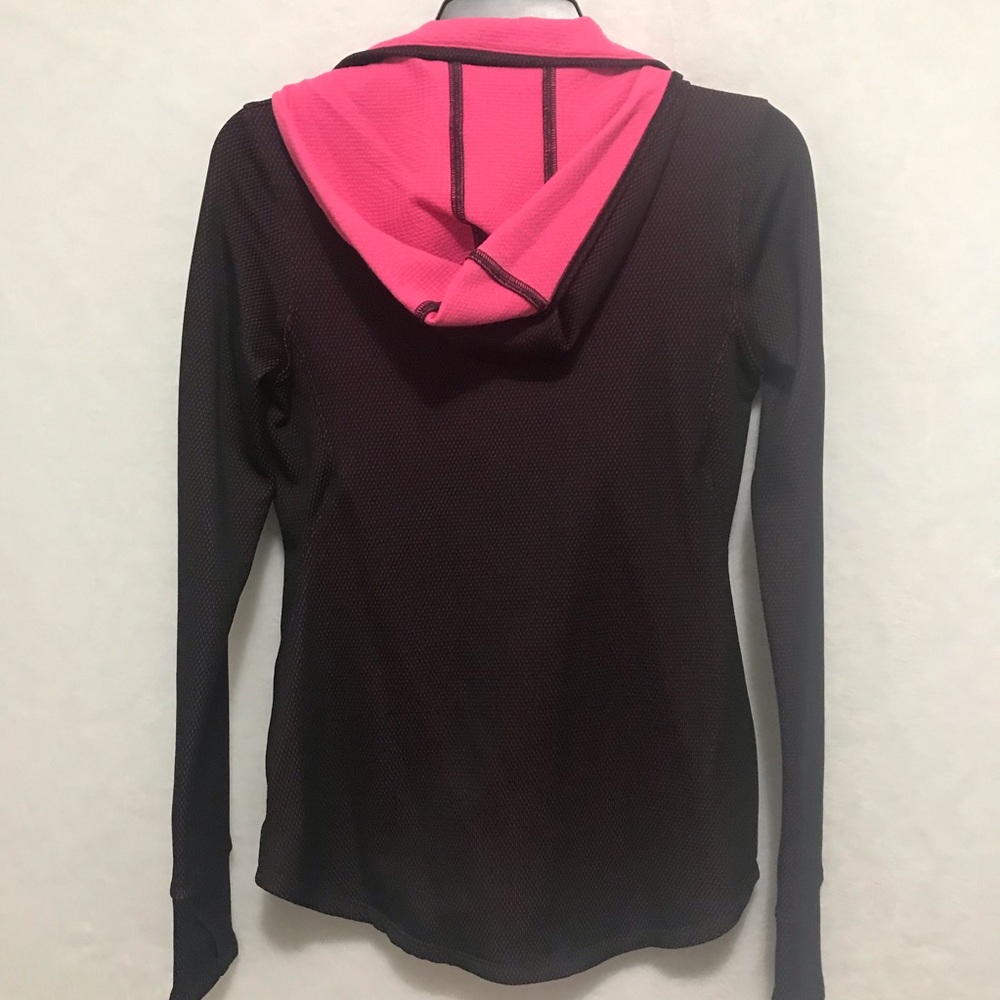 Under Armour Workout Jacket Hooded Zip Up Pink Med - Picture 8 of 9
